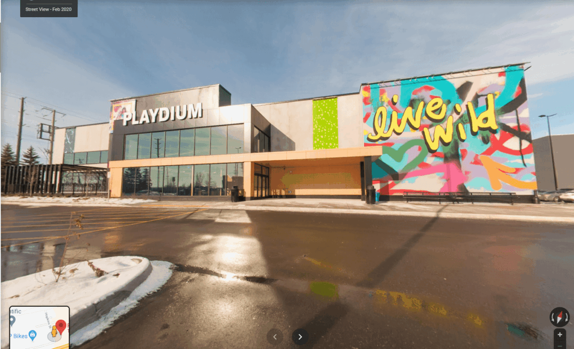 playdium google street view tour