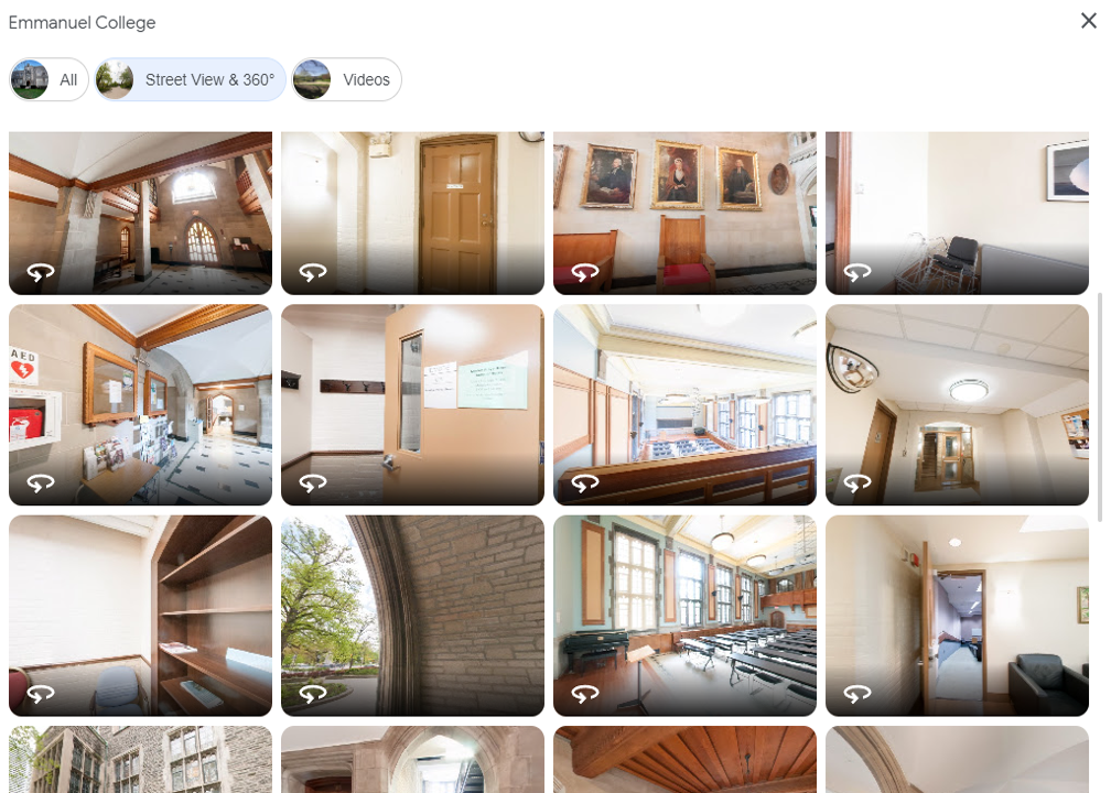 google search 360 tour uoft