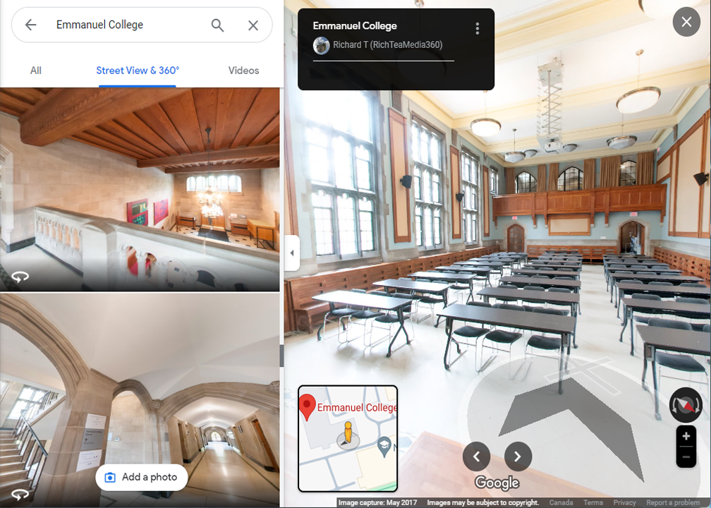 uoft classroom googlemaps